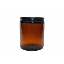 Load image into Gallery viewer, 8 oz Amber Glass Straight Sided Jar (No metal lid)
